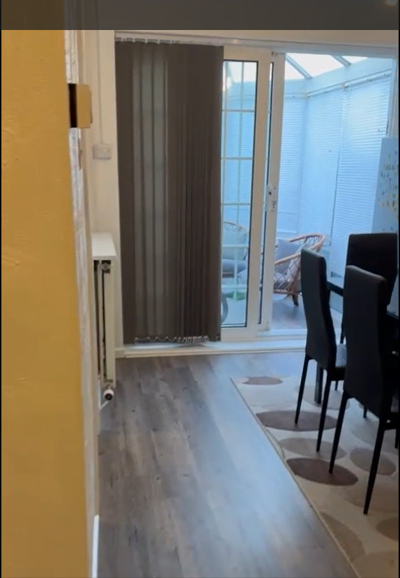 Clean dining area